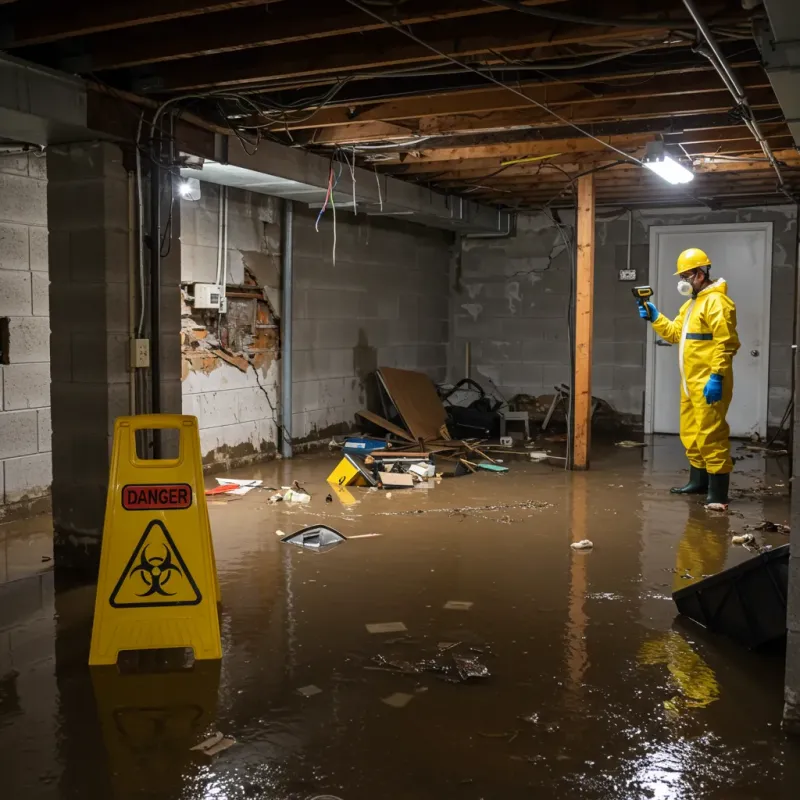 Flooded Basement Electrical Hazard in Hampshire County, WV Property